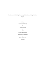 Development of a hydrologic community modeling system using a workflow engine