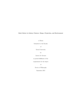 Dark matter in galaxy clusters: shape, projection, and environment