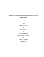 Microstructure sensitive design: a tool for exploiting material anisotropy in mechanical design