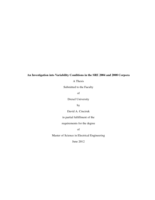 An investigation into variability conditions in the SRE 2004 and 2008 corpora