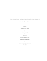 Visual director system: intelligent camera system for triadic dynamic 3D interactive game dialogue