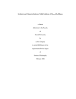 Synthesis and characterization of solid solutions of M_(N+1)AX_N phases