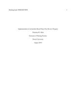 Implementation of an incident-based nurse peer review program