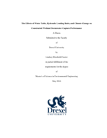 The effects of water table, hydraulic loading ratio, and climate change on constructed wetland stormwater capture performance