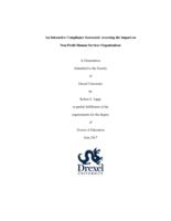 An Interactive Compliance Scorecard: Assessing The Impact On Non-Profit Human Services Organizations