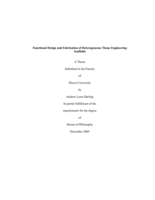 Functional design and fabrication of heterogeneous tissue engineering scaffolds