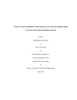 Control of isometric hindlimb ground reaction forces with acute epidural spinal cord and cauda equina stimulation in the rat