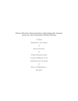Pattern diversity characterization of reconfigurable antenna arrays for next generation wireless systems