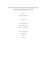 Wounds at the end of life: wound symptoms and severity, quality of life, and patient-reported symptoms and preferences for care