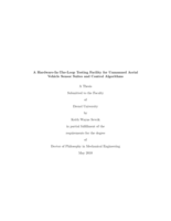 A hardware-in-the-loop testing facility for unmanned aerial vehicle sensor suites and control algorithms