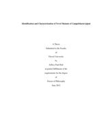 Identification and characterization of novel mutants of Campylobacter jejuni