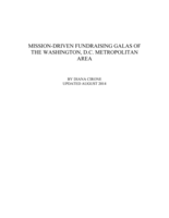 Mission-driven fundraising galas of the Washington, D.C. metropolitan area