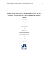 African American men speak: unheard perspectives of the Self-Paced In Class Education (SPICE) program & reentry in the 21st century