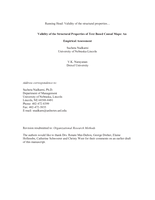 Validity of the structural properties of text-based causal maps: An empirical assessment