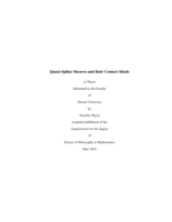 Quasi-Spline Sheaves and their Contact Ideals