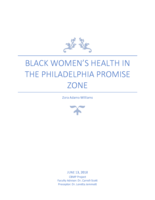 Black women's health in the Philadelphia Promise Zone