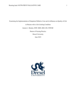 Examining the implementation of outpatient palliative care and its influence on quality of life in patients with a life-limiting condition