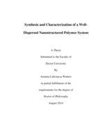 Synthesis and characterization of a well-dispersed nanostructured polymer system