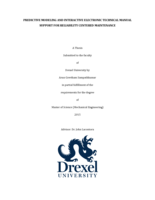 Predictive modeling and interactive electronic technical manual support for reliability centered maintenance