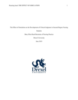 The effect of simulation on the development of clinical judgment in second-degree nursing students