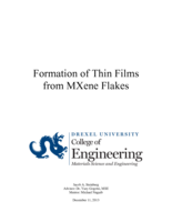 Formation of thin films from MXene flakes