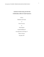 Attachment, problem solving, and their role in relationship conflicts for female perpetrators