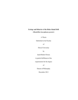 Ecology and Behavior of the Bioko Island Drill (Mandrillus leucophaeus poensis)