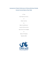 Improvement of seismic performance of ordinary reinforced partially grouted concrete masonry shear walls