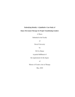 Embodying identity: a qualitative case study of dance movement therapy for people transitioning genders