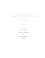 The New Era of Leadership in Nonprofits: A Value Proposition Study for the Certification of Association Professionals