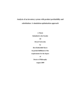Analysis of an inventory system with product perishability and substitution: a simulation-optimization approach