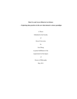 Data use and access behavior in eScience: exploring data practices in the new data-intensive science paradigm