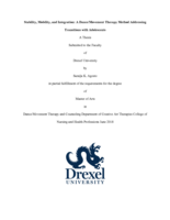 Stability, mobility, and integration: a dance/movement therapy method addressing transitions with adolescents