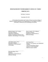 Investigation into the mechanism of a novel HIV-1 fusion inhibitor, SC12