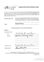 Finding and implementing boundaries with children with developmental disabilities in art therapy processes and materials