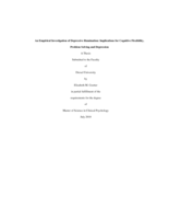 An empirical investigation of depressive rumination: implications for cognitive flexibility, problem solving and depression