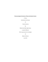 Phenomenological estimation of plasma sterilization kinetics