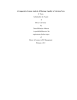 A comparative content analysis of marriage equality in television news