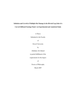 Initiation and growth of multiple-site damage in the riveted lap joint of a curved stiffened fuselage panel: an experimental and analytical study