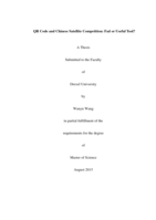 QR Code and Chinese Satellite Competition: Fad or Useful Tool?