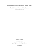 ePhilanthropy: wave of the future or passing trend? 2004