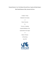 Neonatal intensive care unit infants, parental stress, couple and family impact: how family resources may attenuate the stress