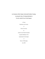 An evaluation of brief adaptive inferential feedback training: assessing the gains of training individuals to provide a specific type of social support