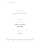 Access to healthy food in Philadelphia neighborhoods: how corner stores impact food choices