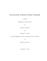 Ferroelectricity in barium titanate nanoshells