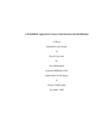 A probabilistic approach for sensor fault detection and identification