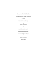 Covalent and ionic modification of biopolymers for design properties
