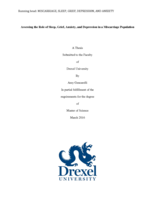 Assessing the role of sleep, grief, anxiety, and depression in a miscarriage population