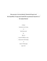 Microstructure, corrosion behavior, mechanical property and biocompatibility of compression-molded zinc-nanodiamond composites as a bio-implant material