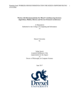 Worker-Job Recommendation for Mixed Crowdsourcing Systems: Algorithms, Models, Metrics and Service-Oriented Architecture